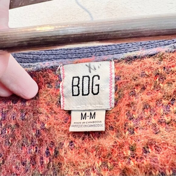 BDG Urban Outfitters Southwest Aztec Knit Cardigan Sweater M Boho Retro Grunge - Picture 4 of 10